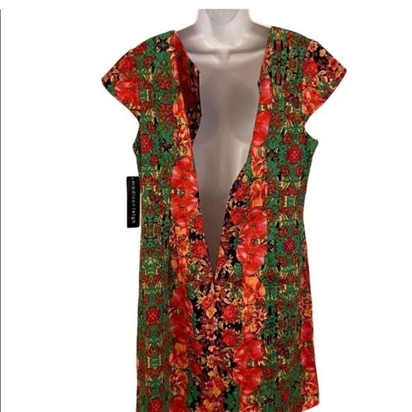 Womens Madison‎ Leigh Floral Cap Sleeve Shift Dress Size 16 NWT - Picture 6 of 12